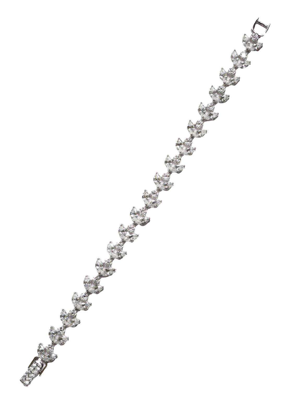 92.5 Silver Leafy Line Bracelet 13153