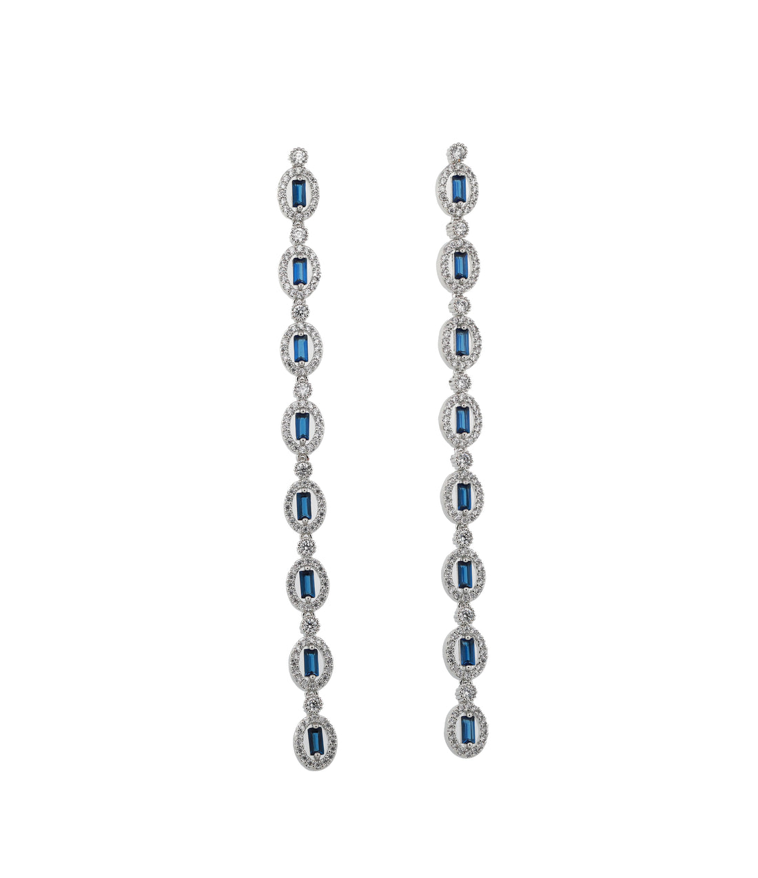 Zircon Long Linear Drop Earrings  11486