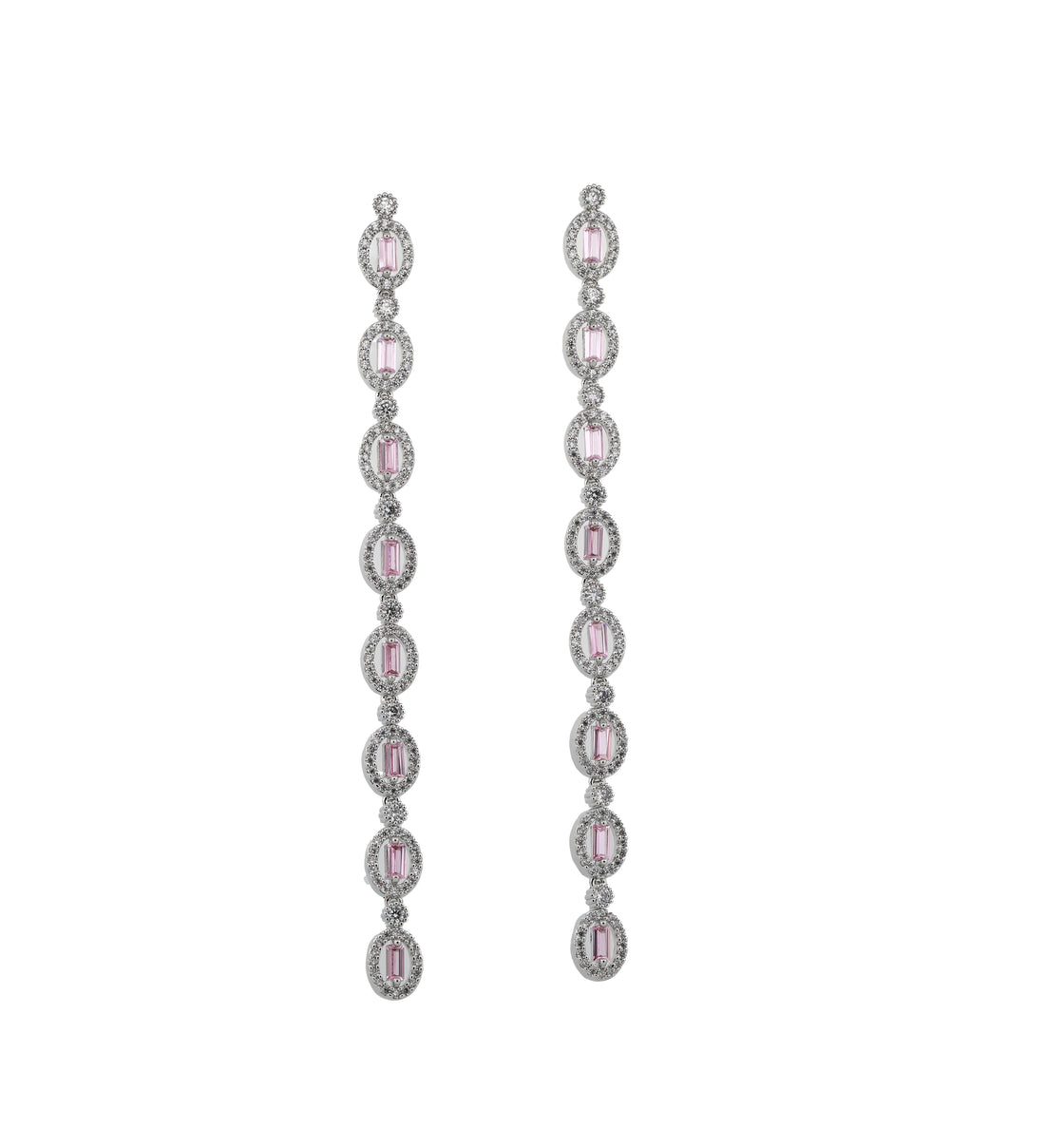 Zircon Long Linear Drop Earrings  11486