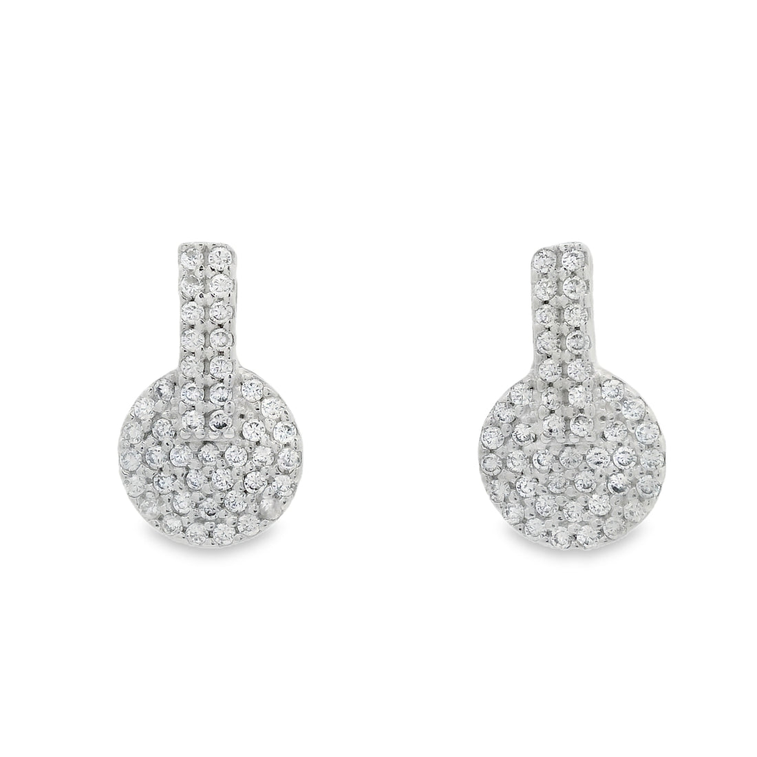 92.5 Sterling Silver Short Dangle  Earrings 11172