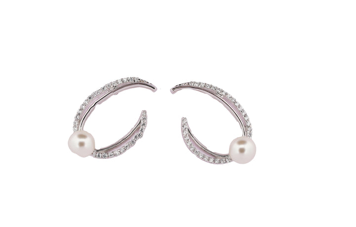 92.5 Sterling Silver Open Hoop Earrings 11185