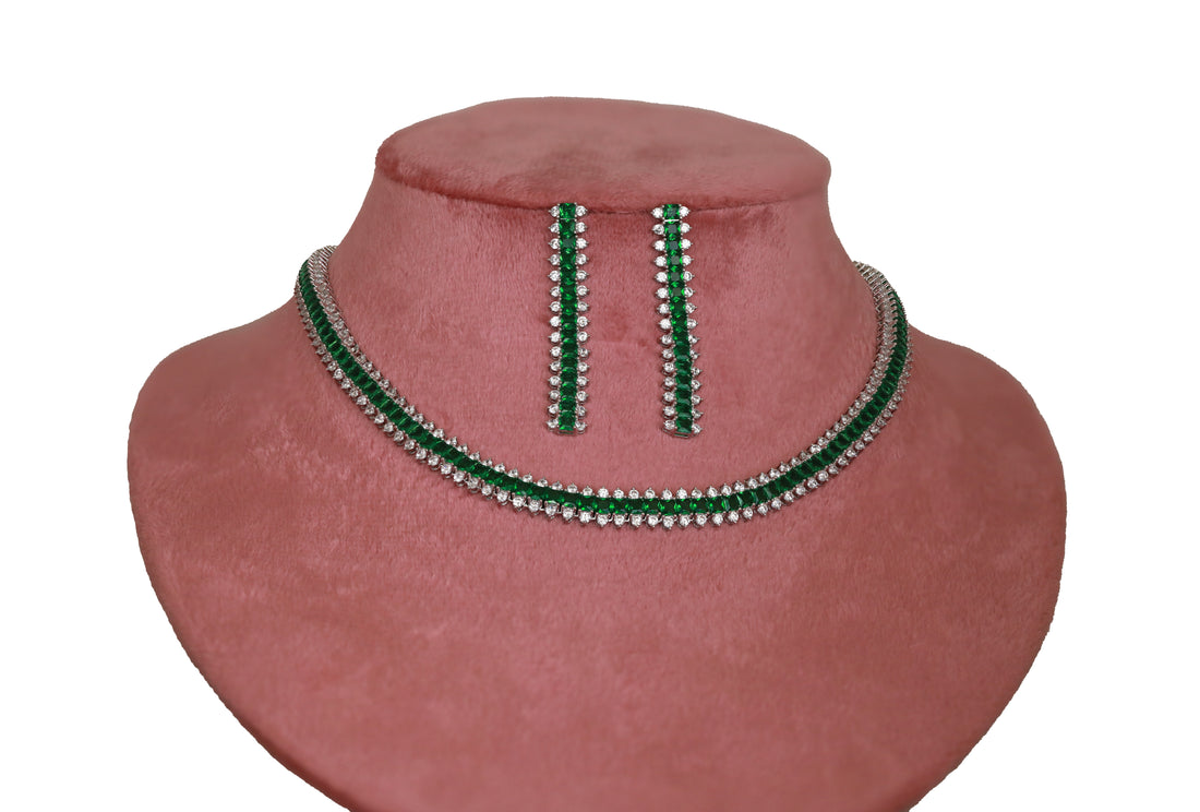 Zircon Royal Radiance Necklace Set 11237