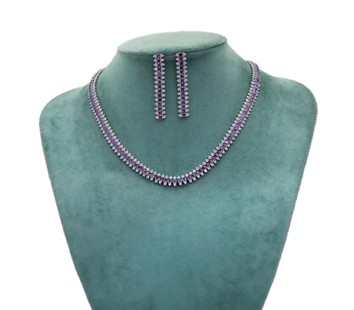 Zircon Royal Radiance Necklace Set 11237