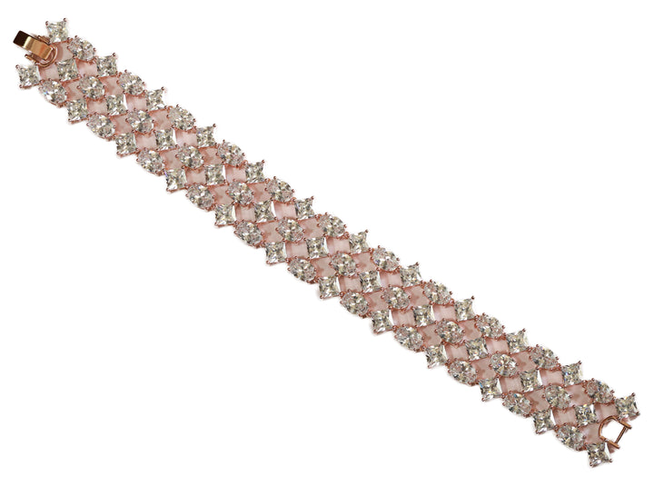 Zircon Sparkle Grid Bracelet 11356