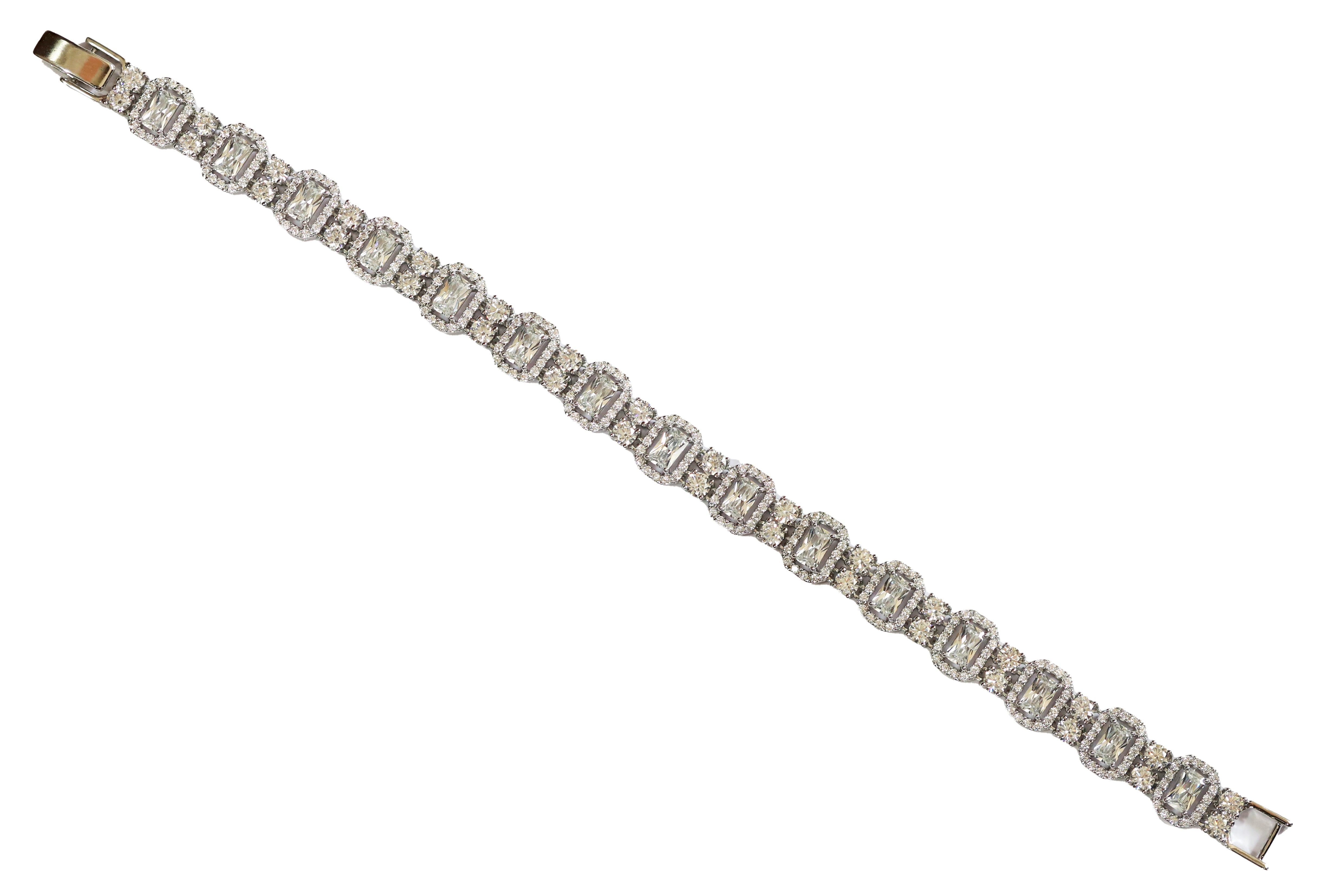 Zircon Crystal Halo Braclet 11362