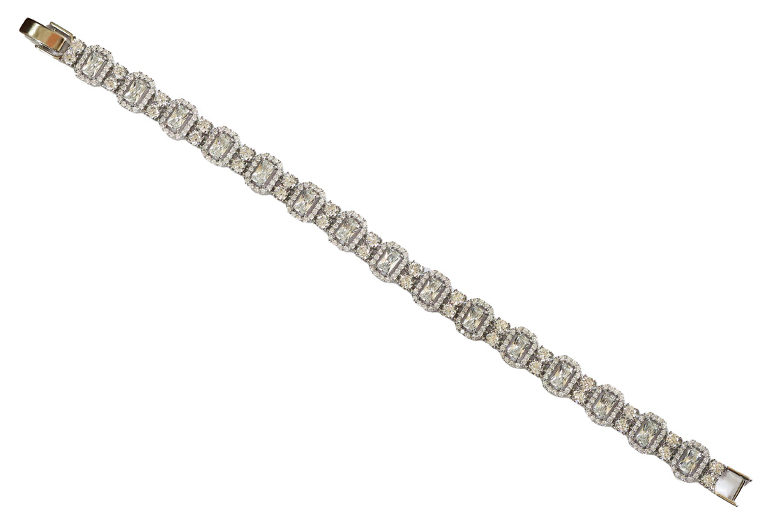 Zircon Crystal Halo Braclet 11362