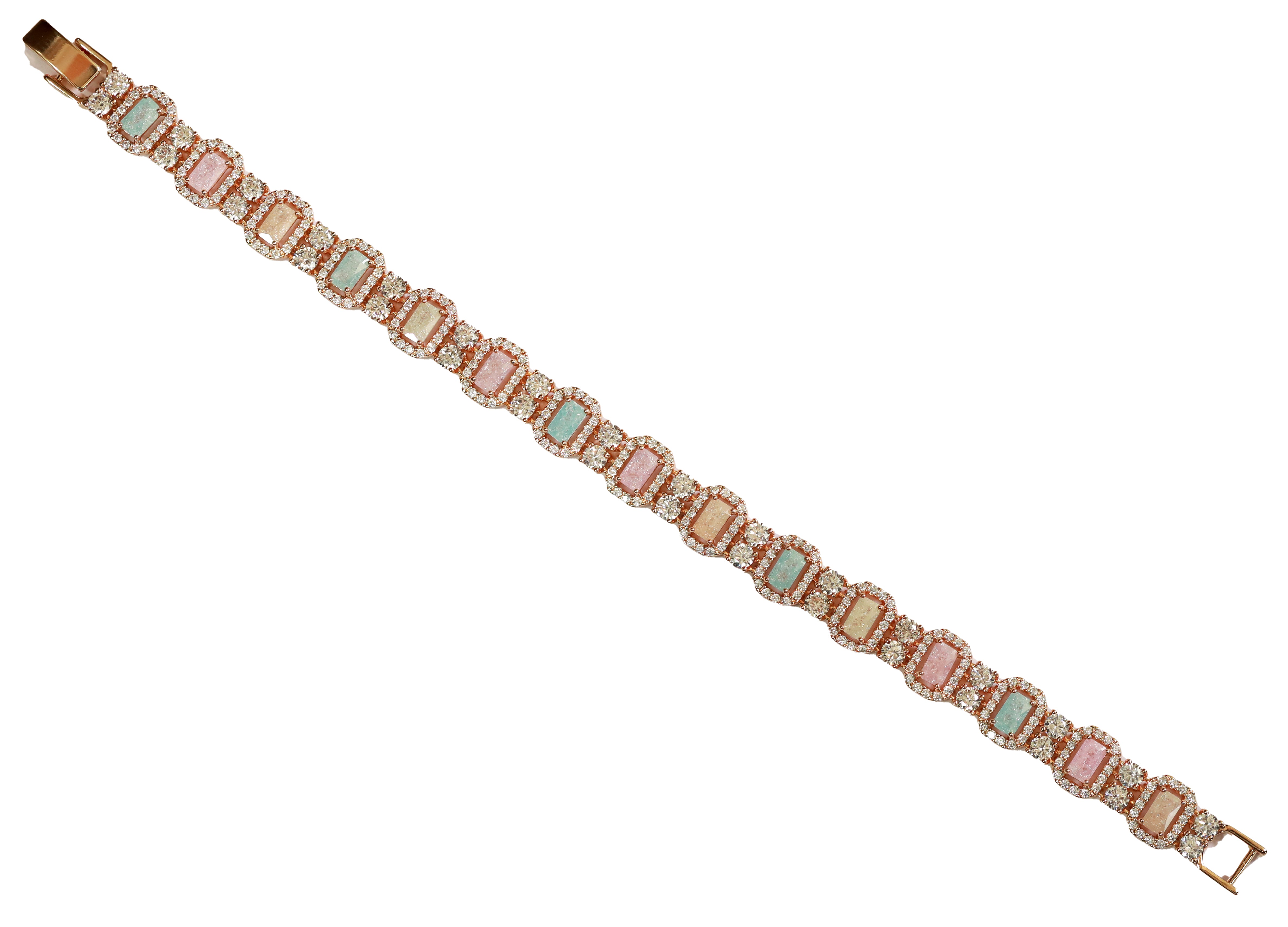 Zircon Crystal Halo Braclet 11362