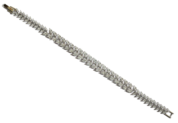Zircon Pastel Leaf-line Bracelet 11368