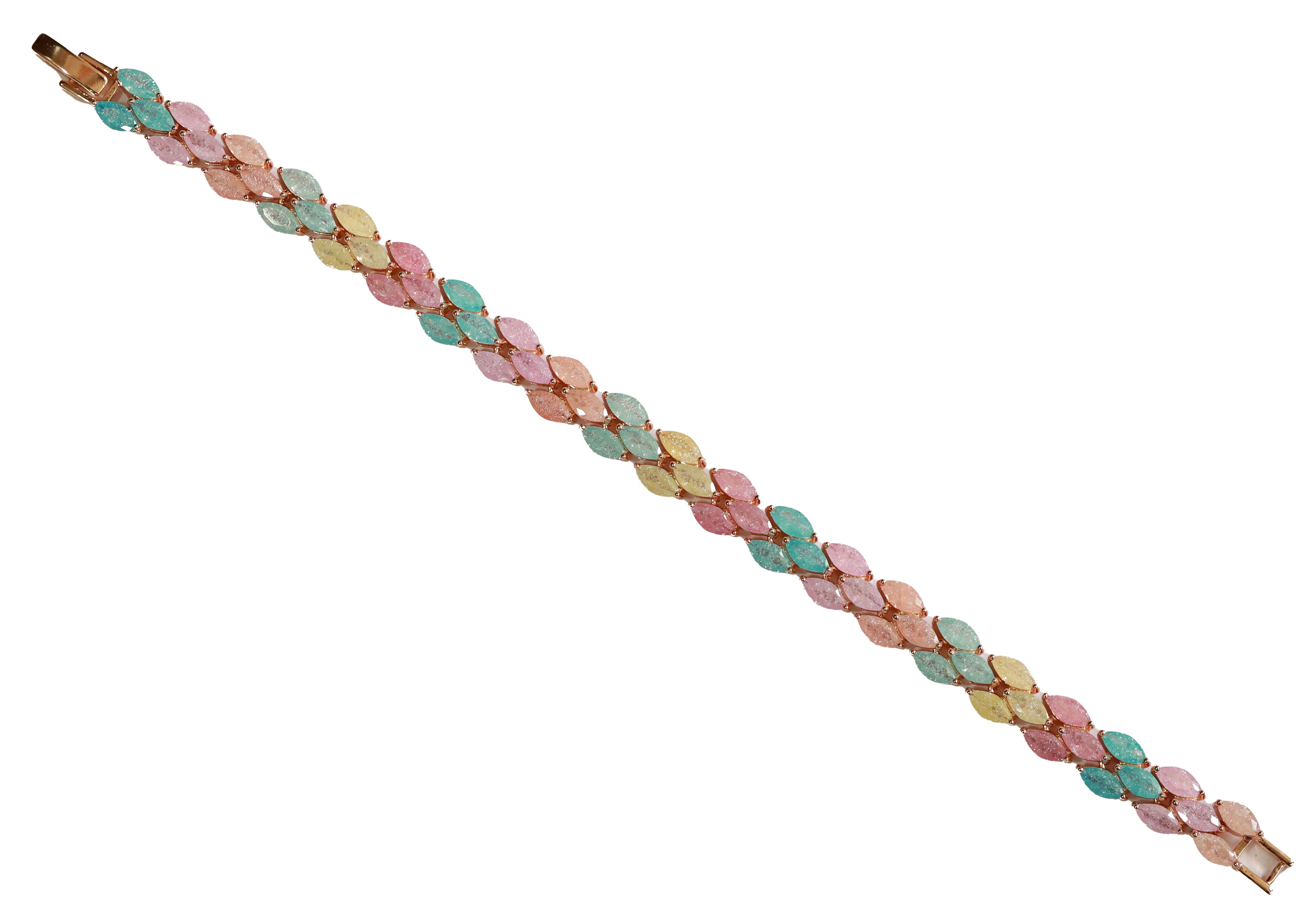 Zircon Crystal Leaf Trail Bracelet 11375