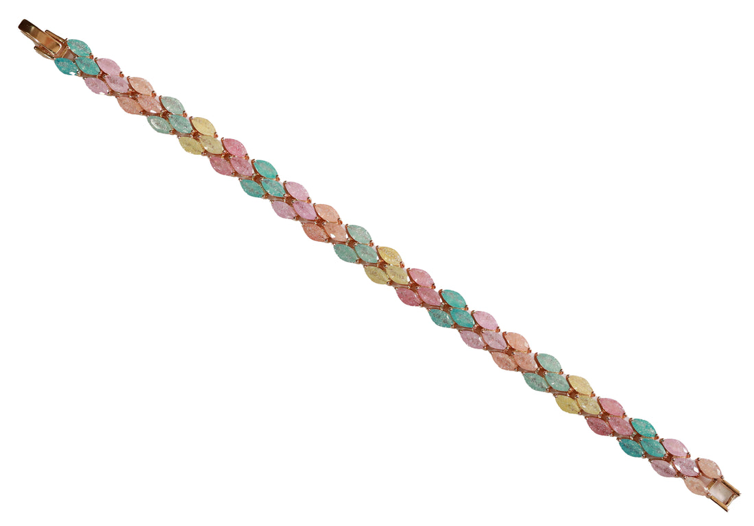 Zircon Crystal Leaf Trail Bracelet 11375