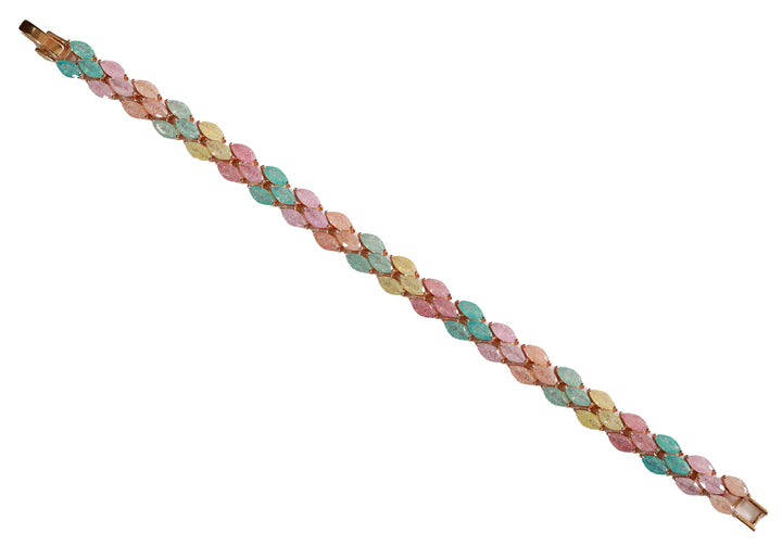 Zircon Crystal Leaf Trail Bracelet 11375