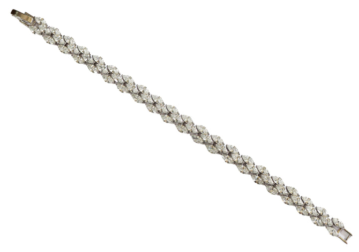 Zircon Crystal Leaf Trail Bracelet 11375