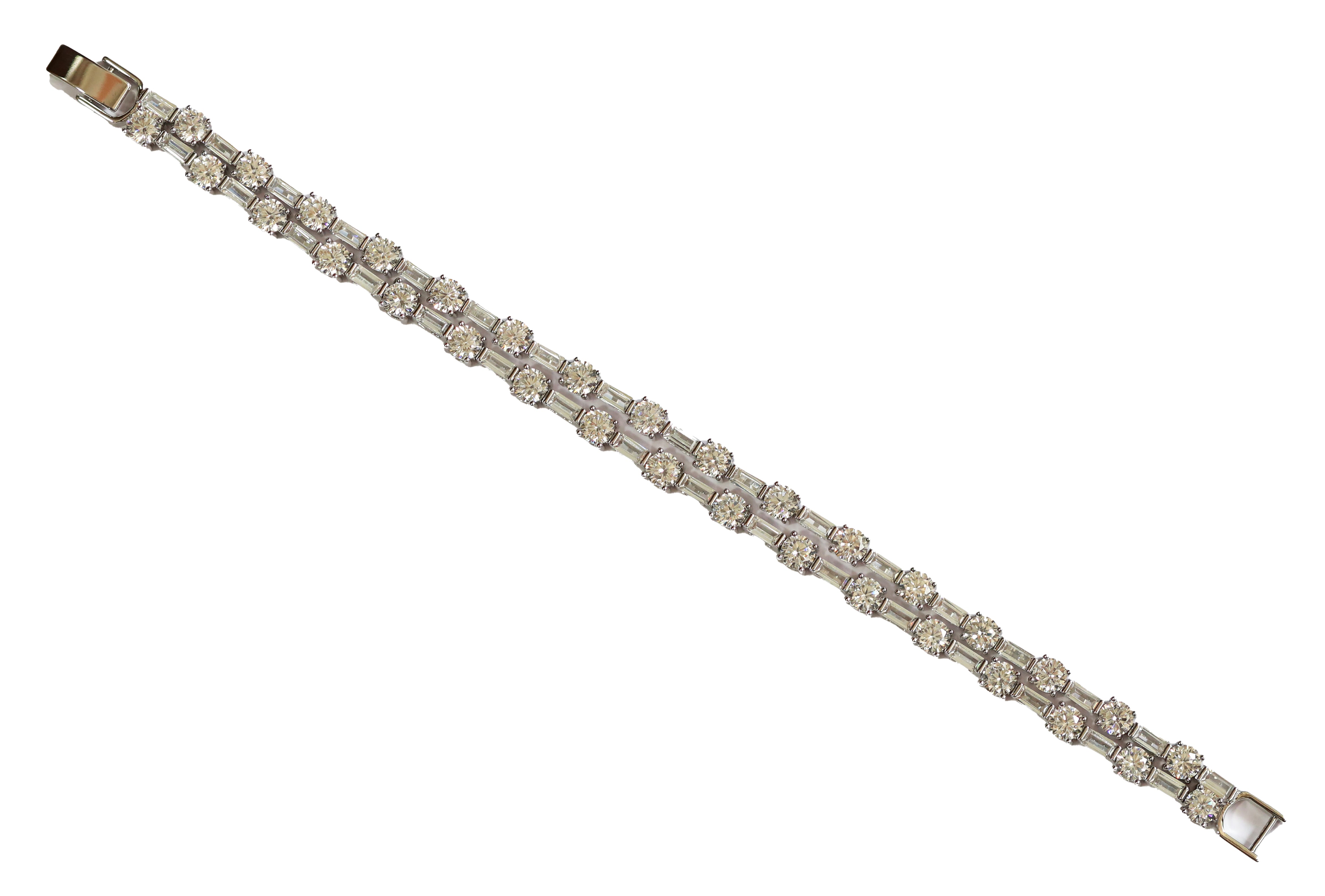 Zircon Double Line Luxe Bracelet 11385