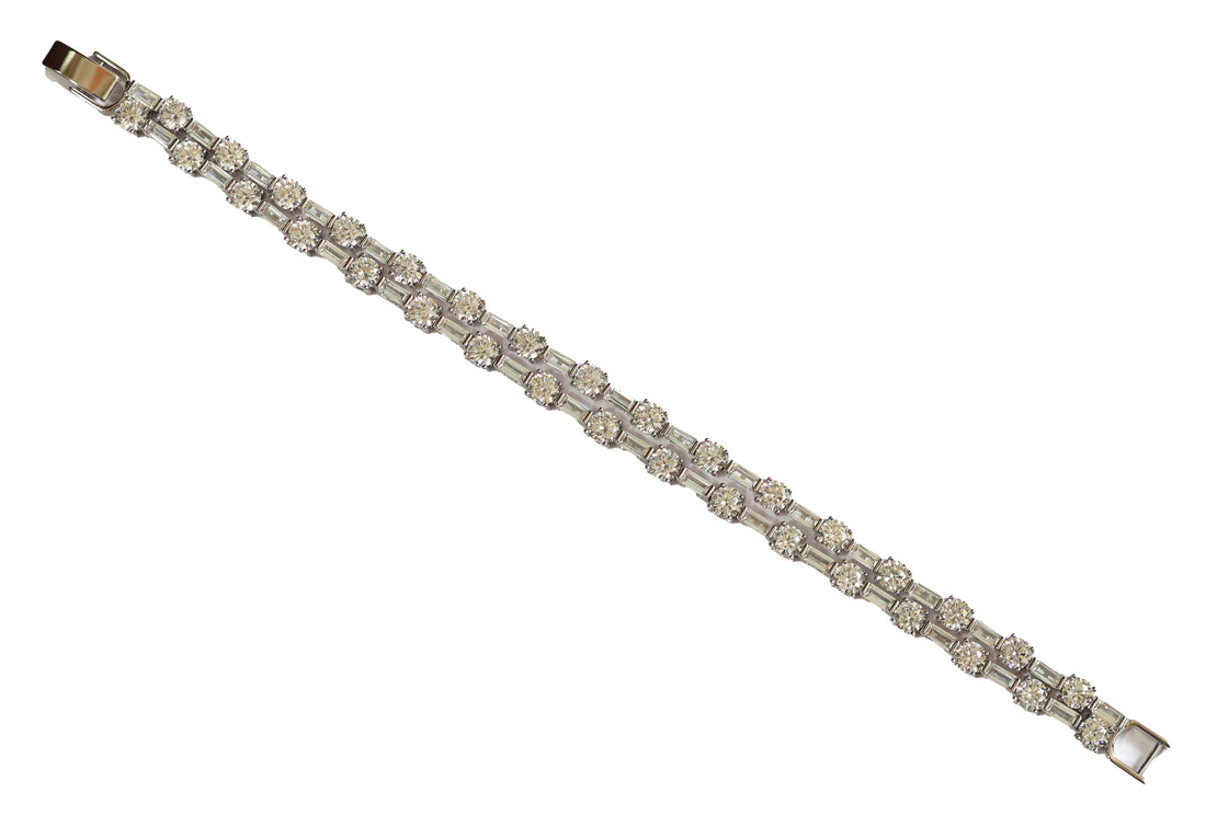 Zircon Double Line Luxe Bracelet 11385