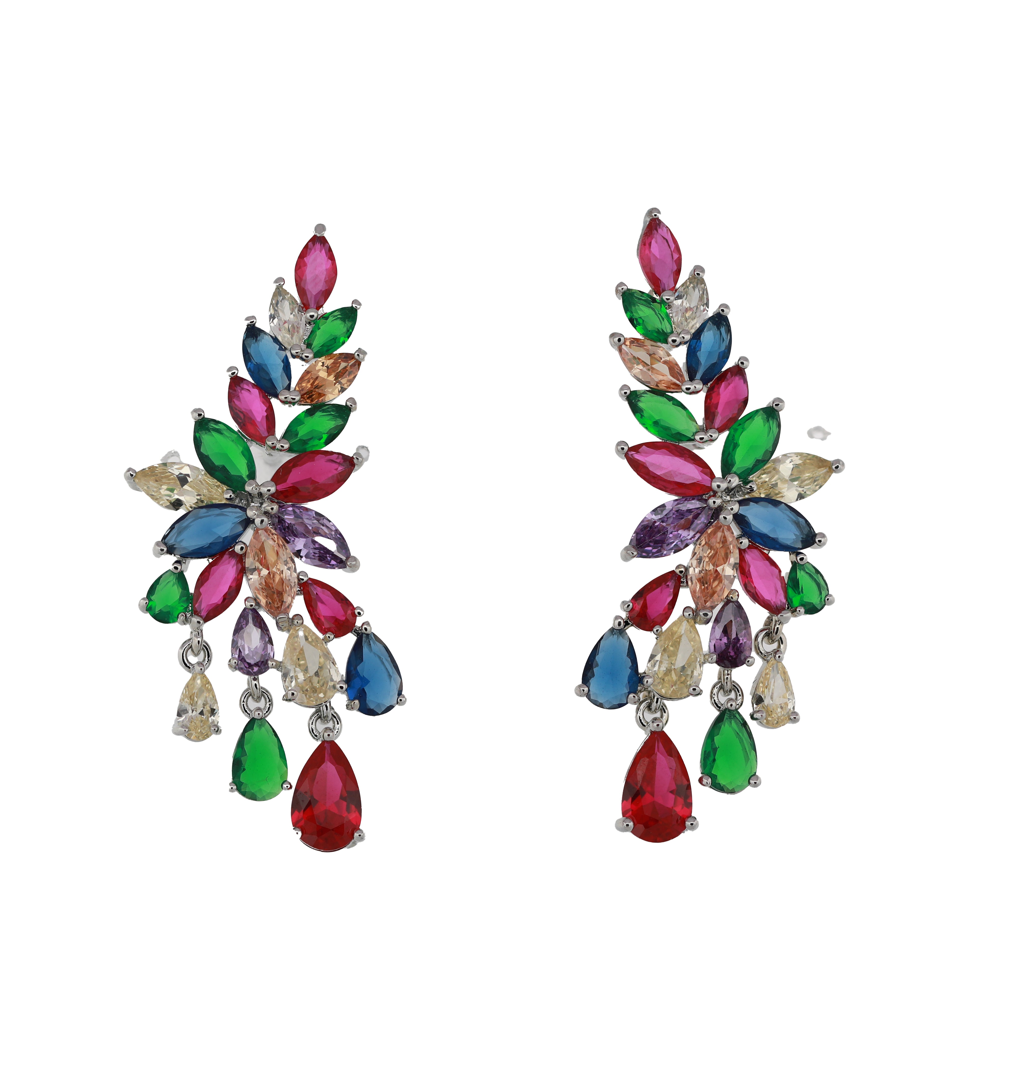 Zircon Leafy Luxe Earring 11446