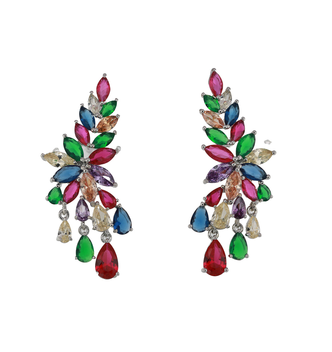 Zircon Leafy Luxe Earring 11446