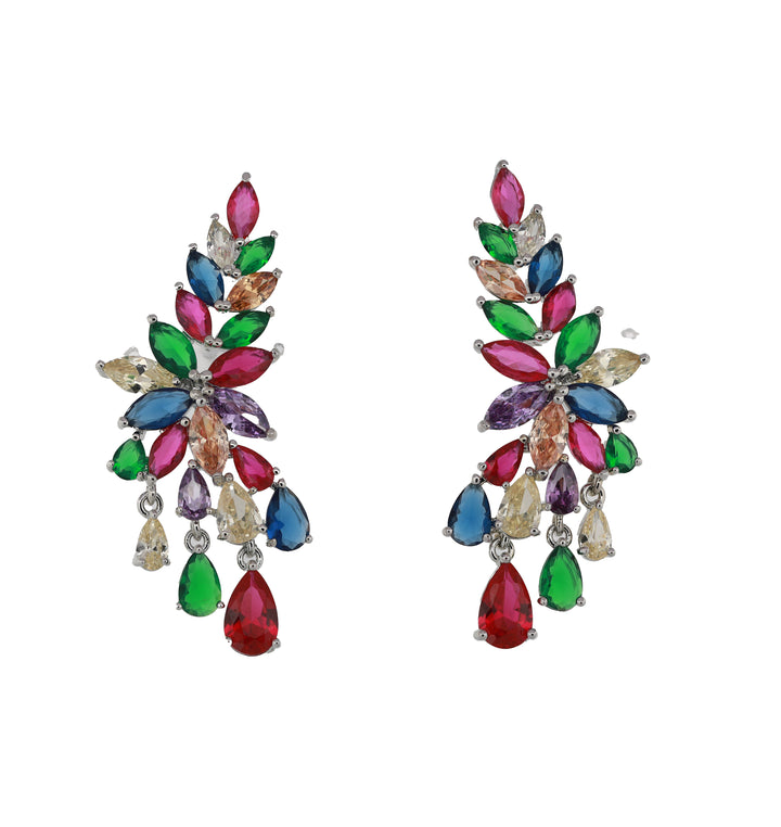 Zircon Leafy Luxe Earring 11446