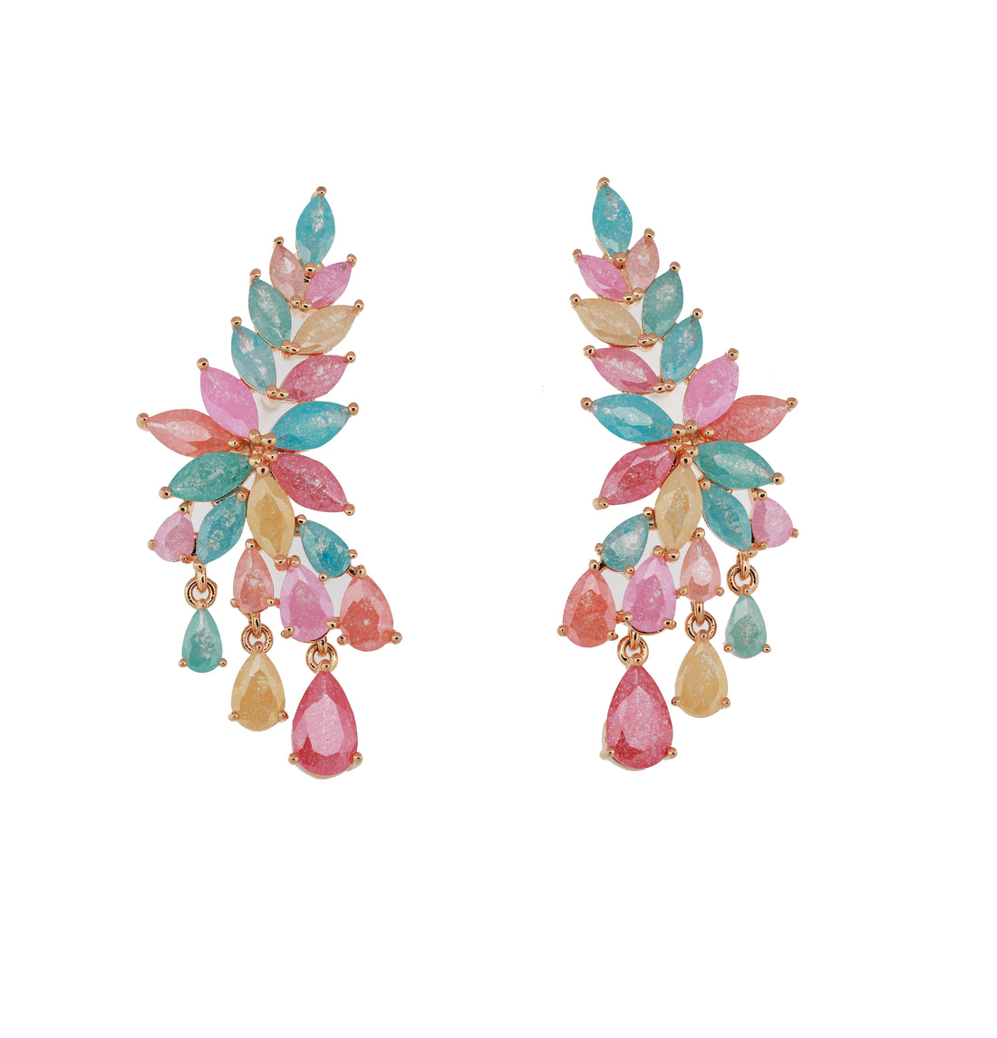 Zircon Leafy Luxe Earring 11446
