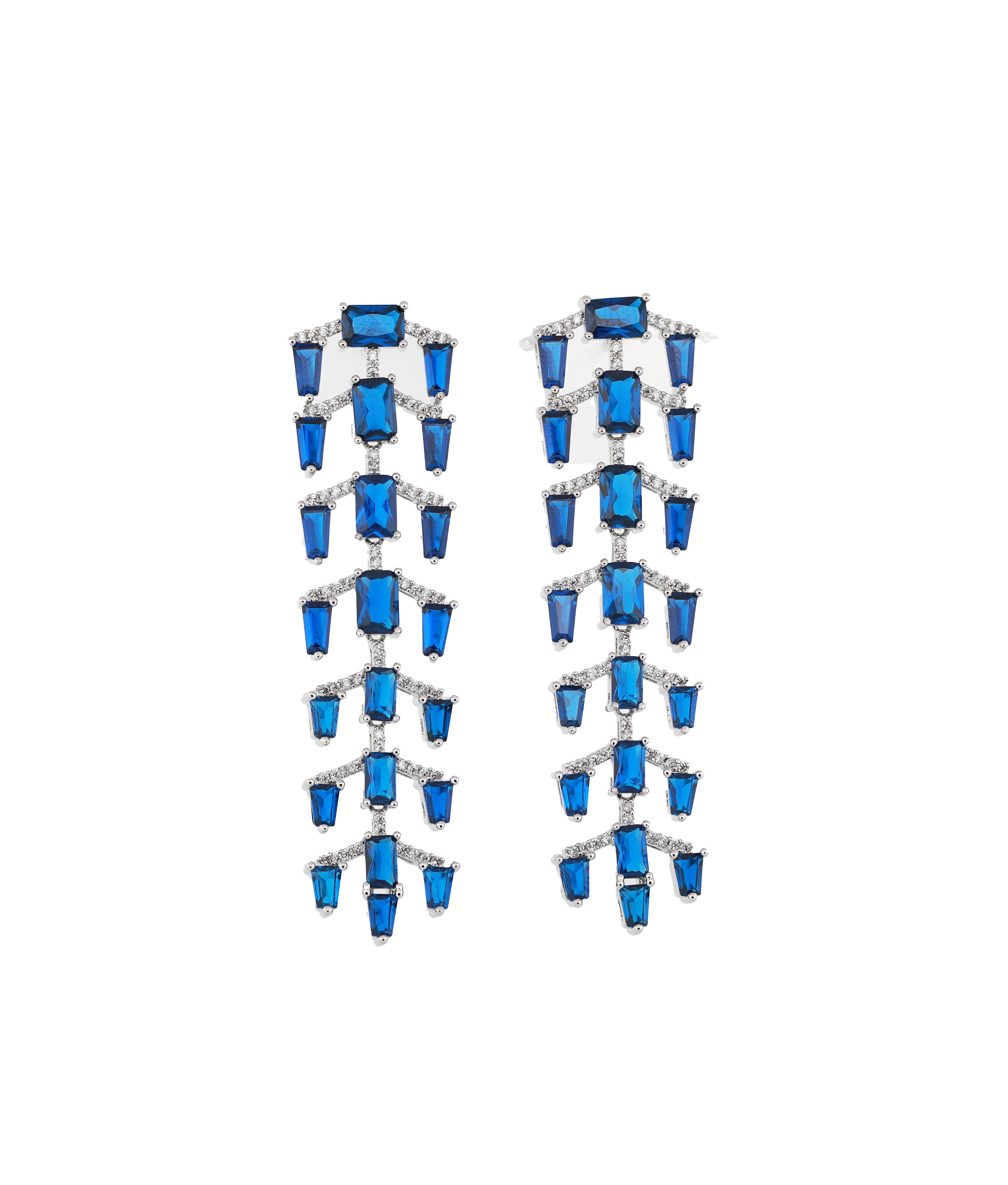 Zircon Icefall Linear Earrings 11470