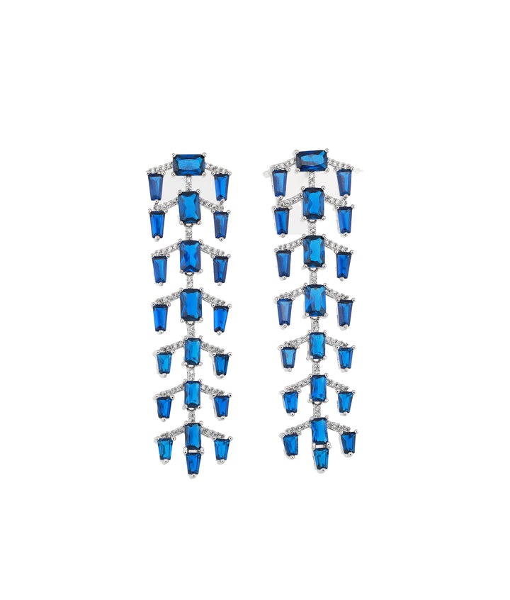 Zircon Icefall Linear Earrings 11470