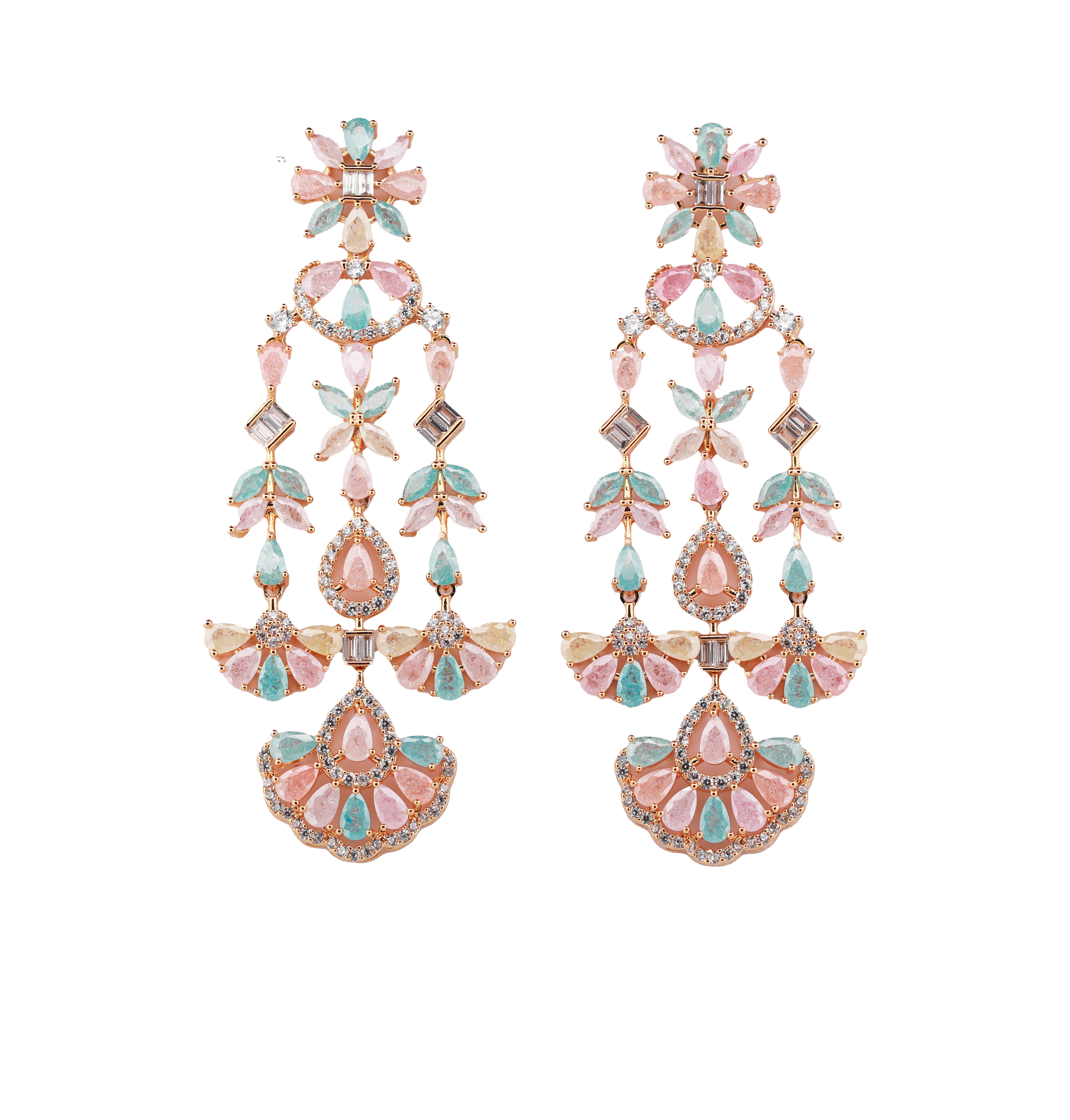 Zircon Royal Chandelier Earrings 11482