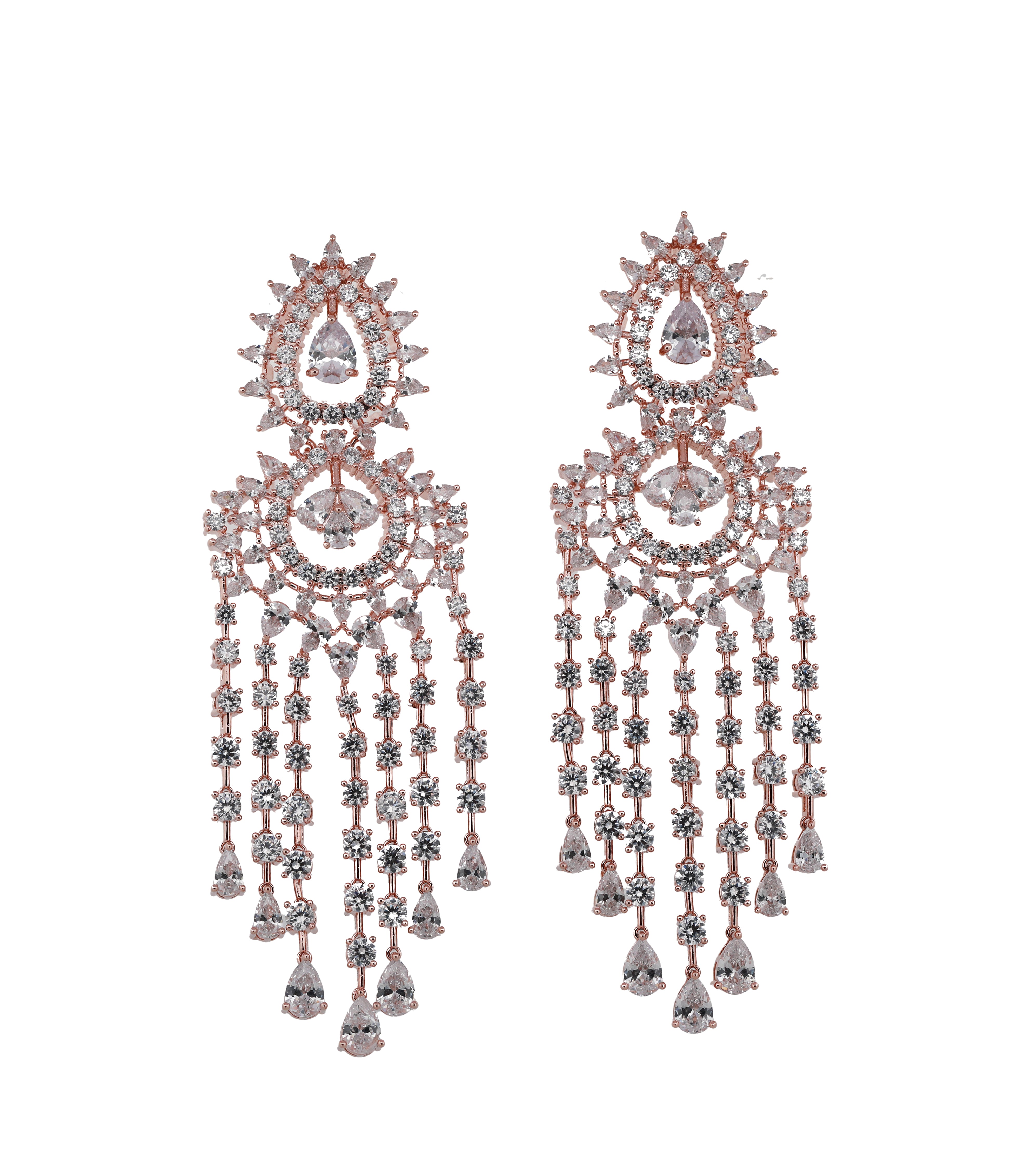 Zircon Starburst Drop Dangler Earring 11512