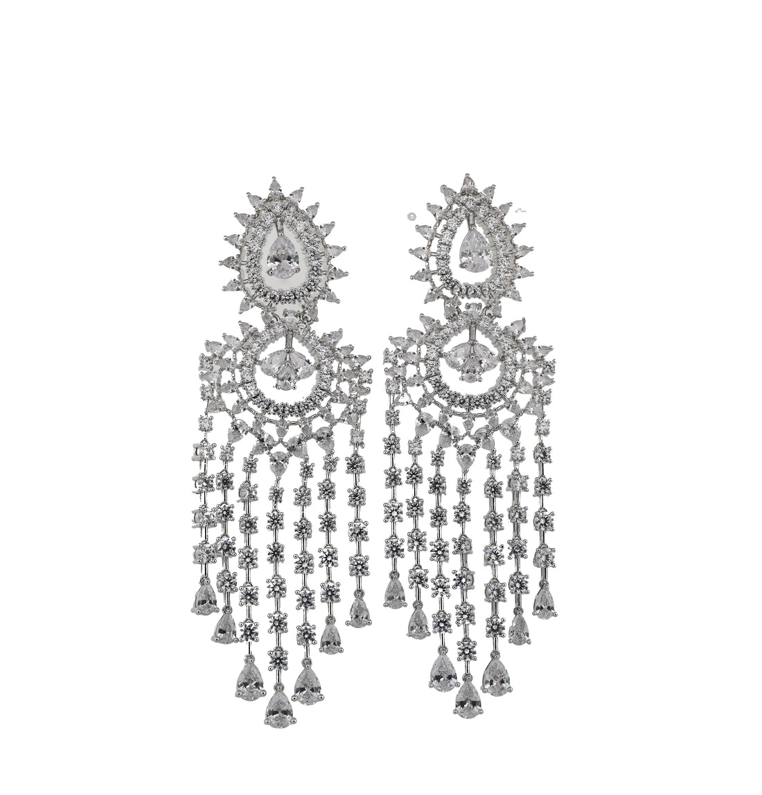 Zircon Starburst Drop Dangler Earring 11512