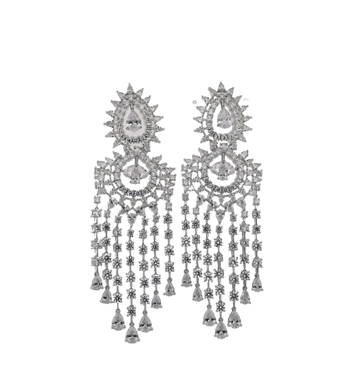Zircon Starburst Drop Dangler Earring 11512