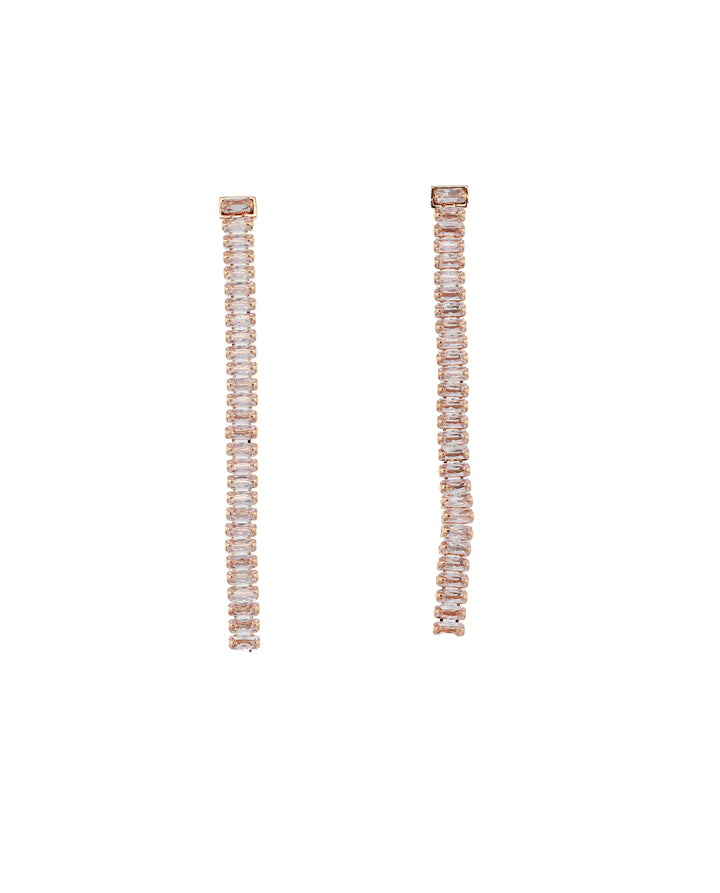 Zircon Line Drop Earrings 11526
