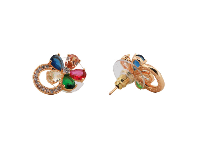 Zircon Pavé Hoop Flower Tops 11614