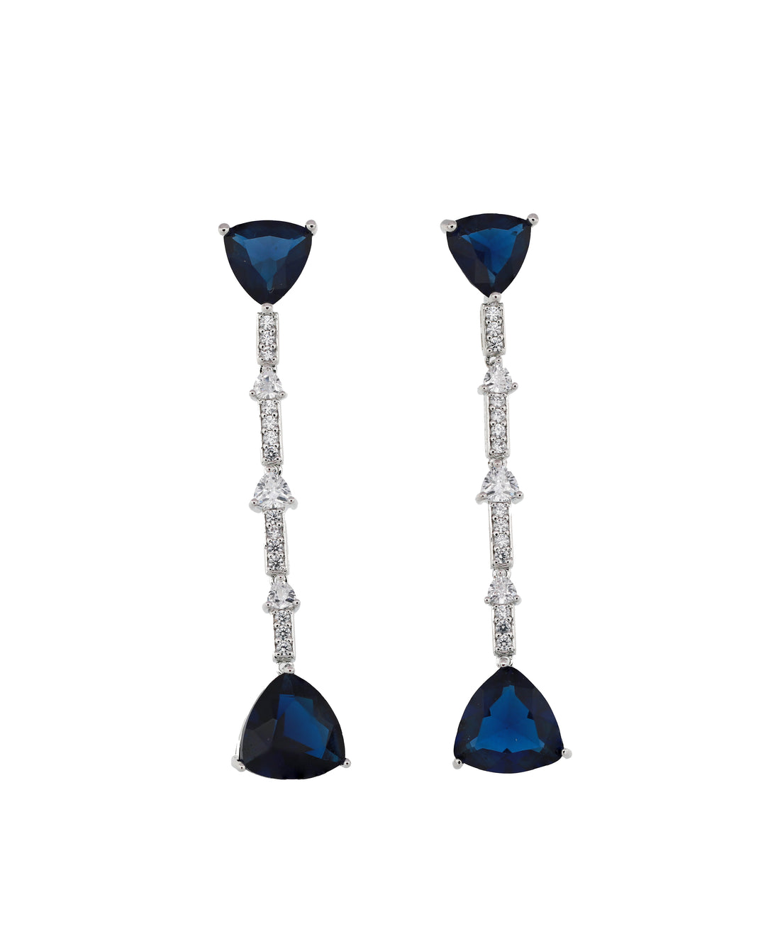 Zircon Trillion Drop Earrings 11617