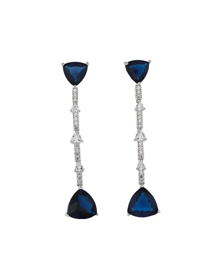 Zircon Trillion Drop Earrings 11617