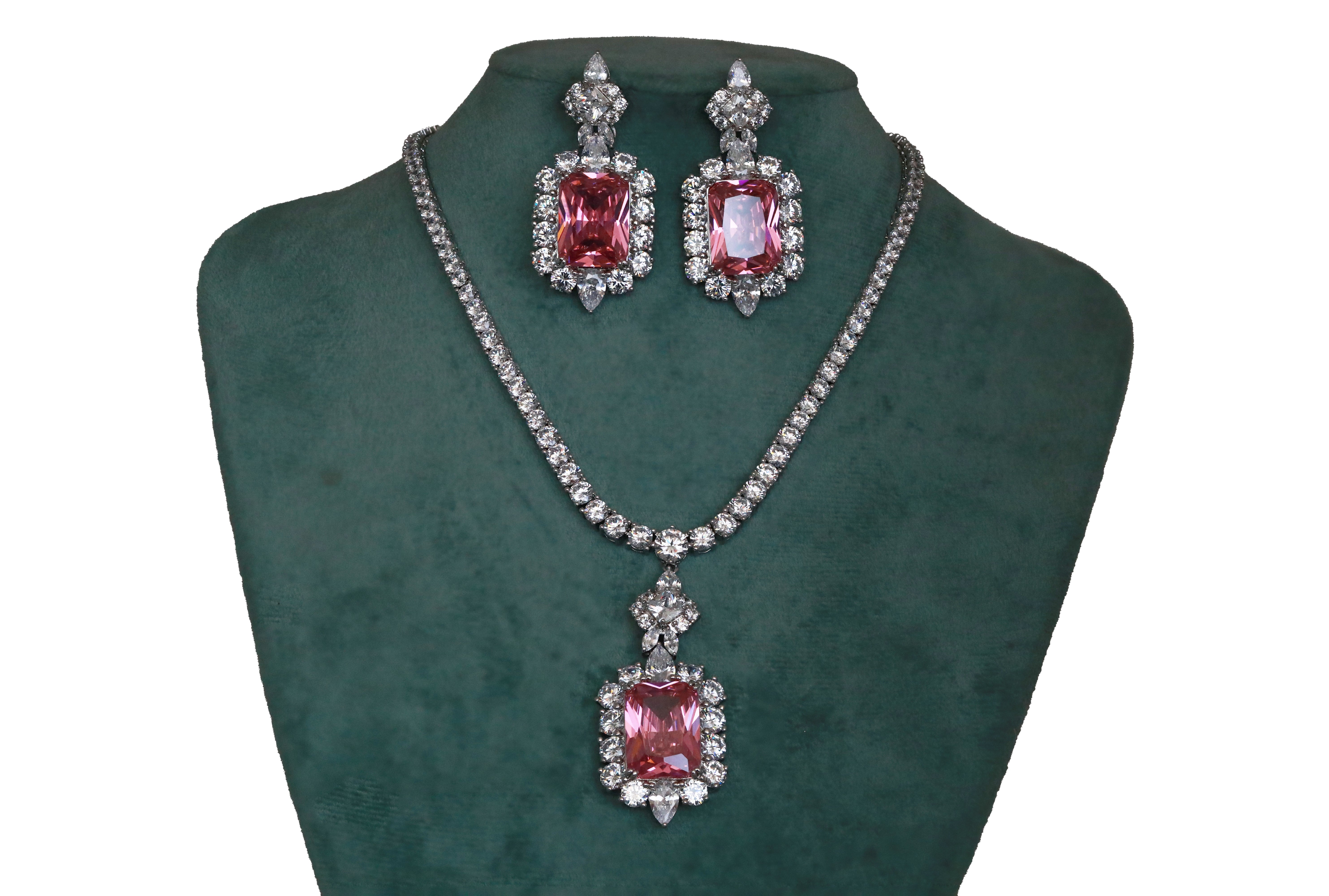 Zircon Regal Radiance Necklace Set 11772