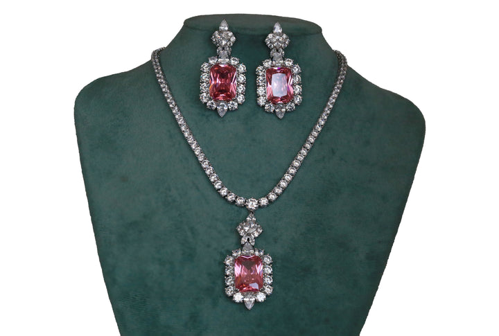 Zircon Regal Radiance Necklace Set 11772