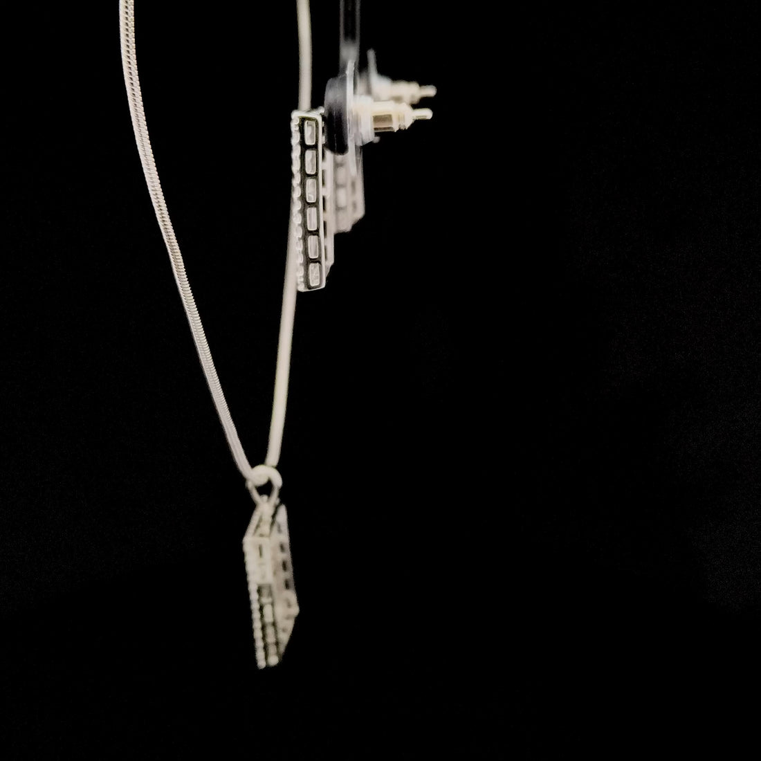 Zircon Chain Pendant Set 12041