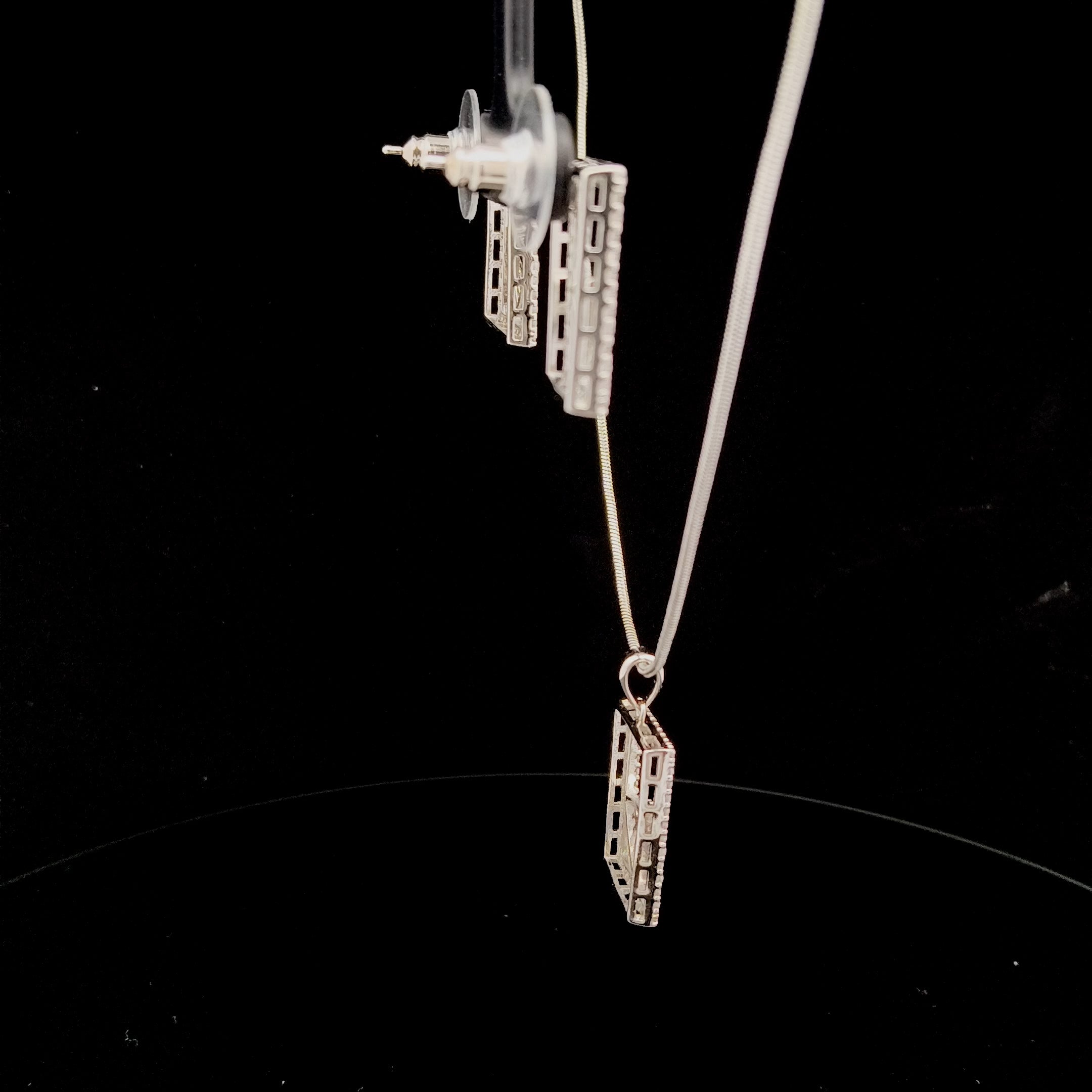 Zircon Chain Pendant Set 12041
