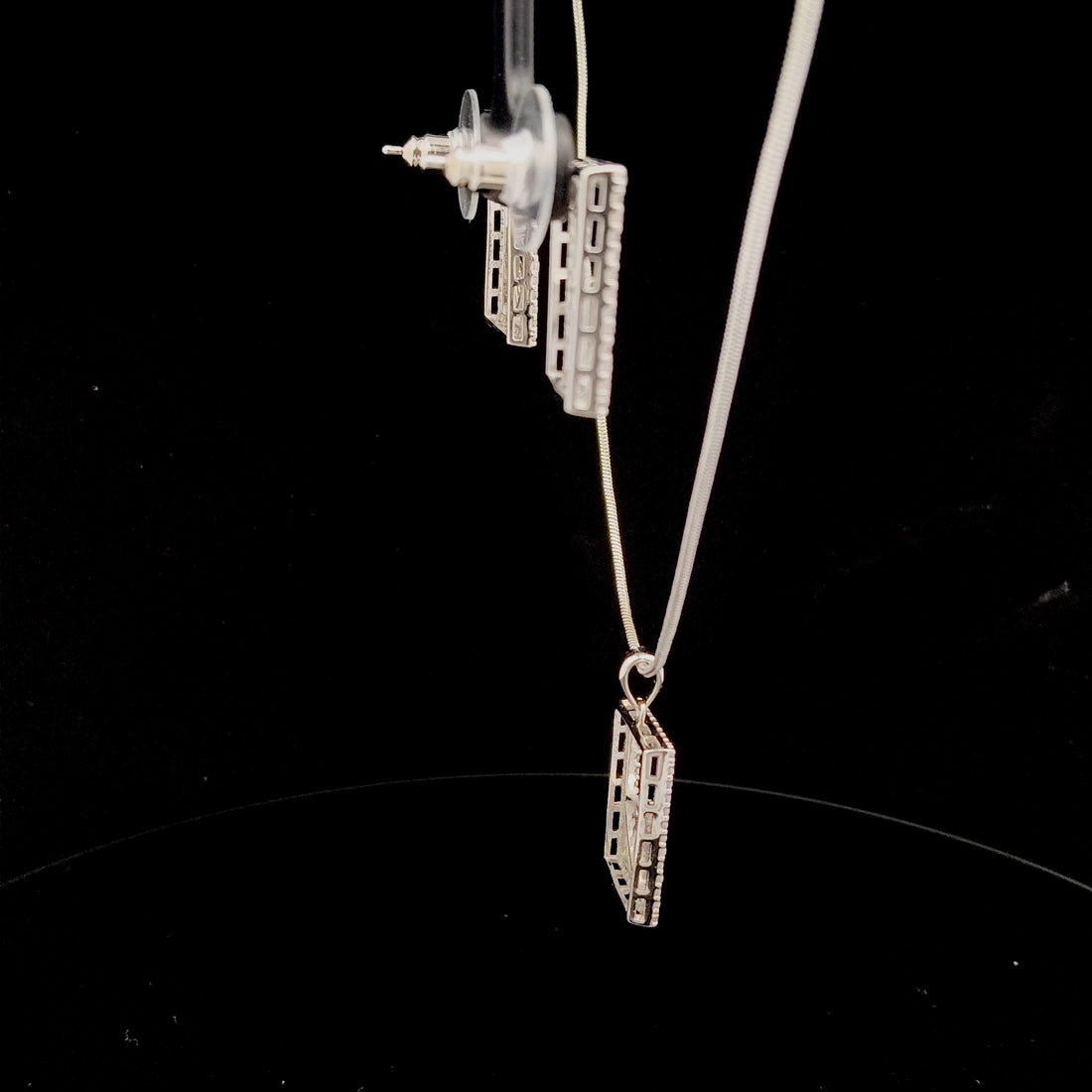 Zircon Chain Pendant Set 12041