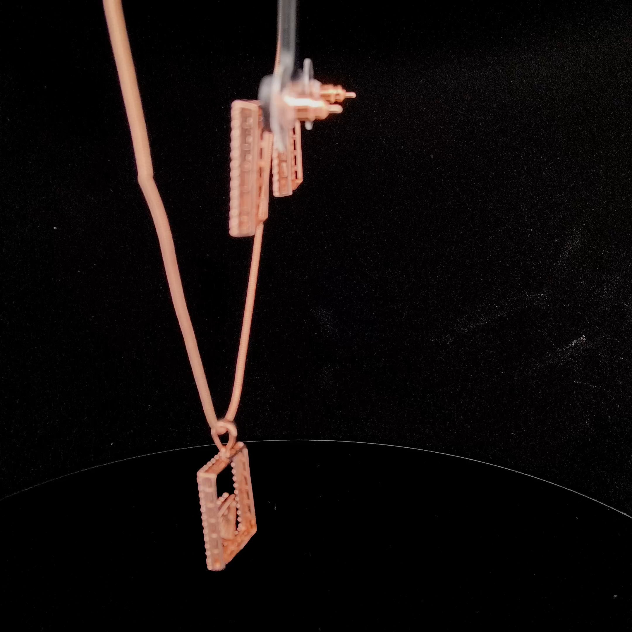 Zircon Chain Pendant Set 12041