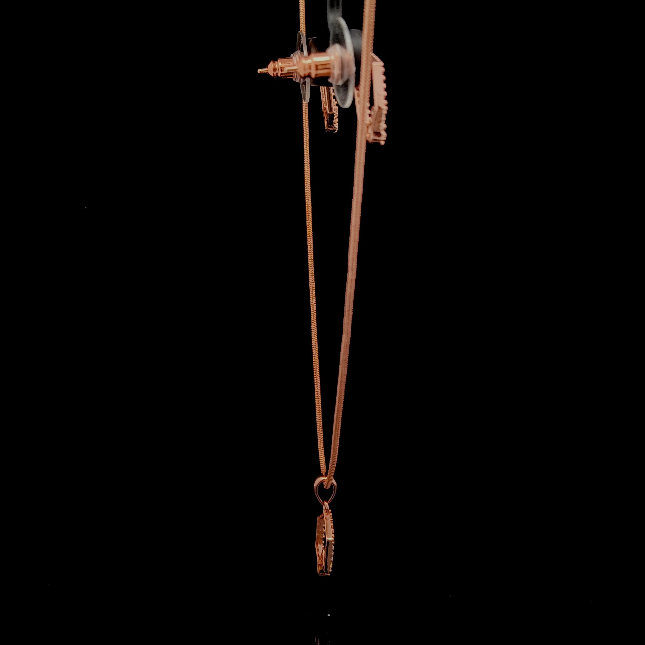 Zircon Chain Pendant Set 12047