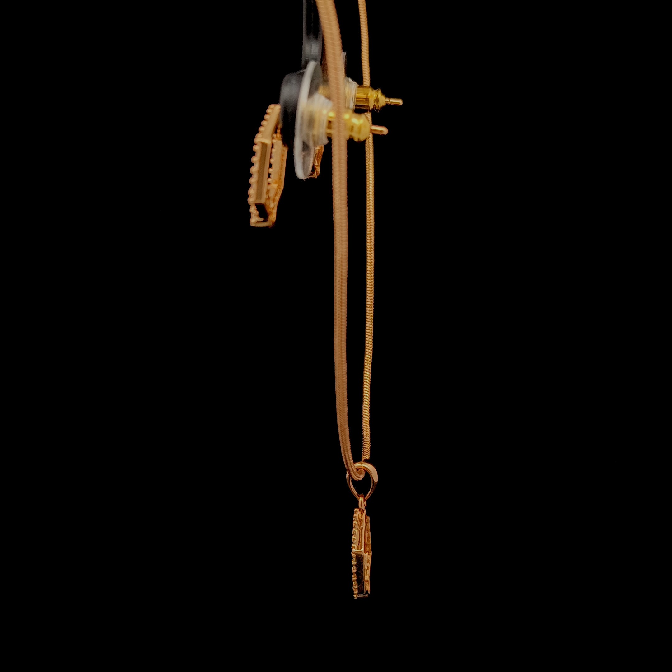 Zircon Chain Pendant Set 12047