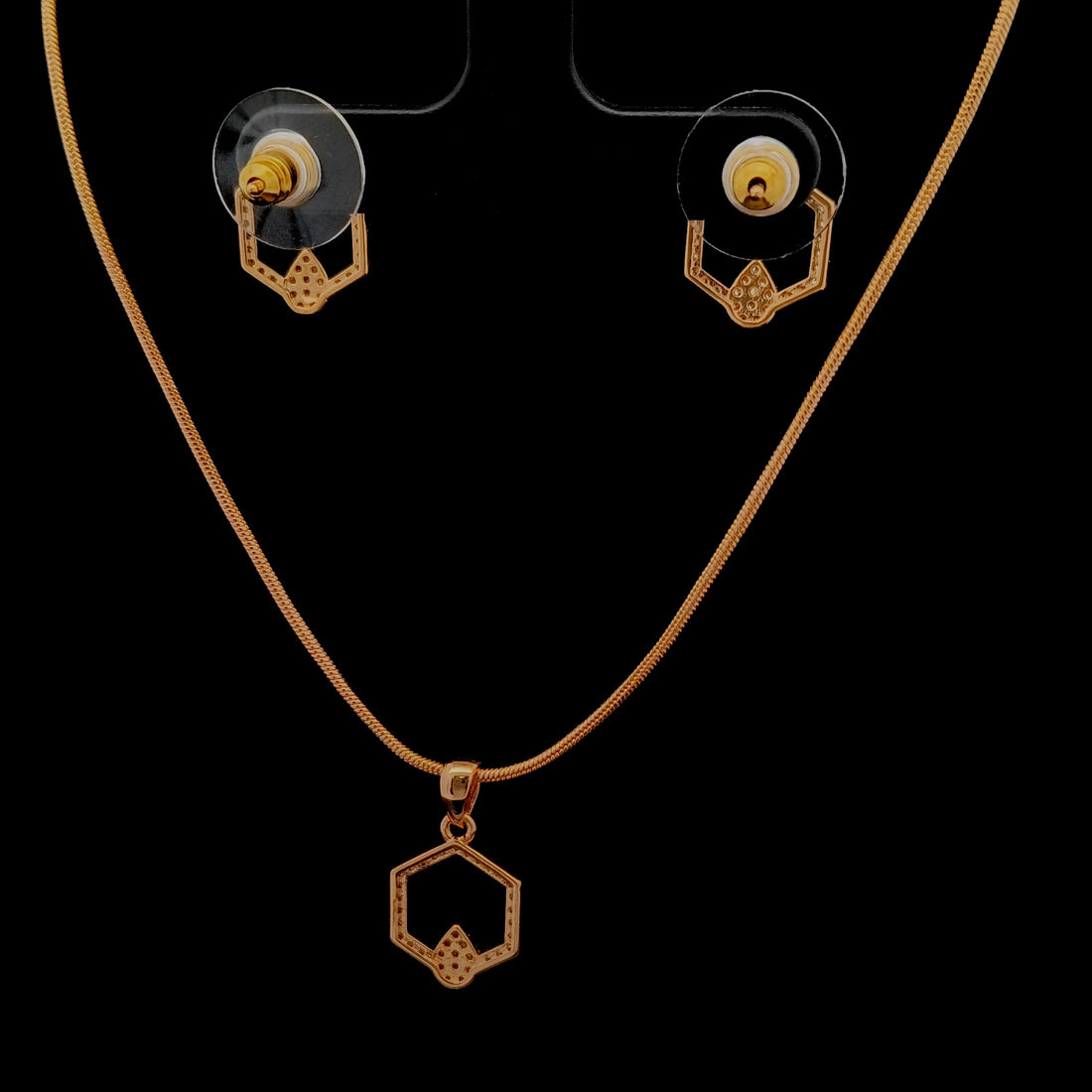 Zircon Chain Pendant Set 12047