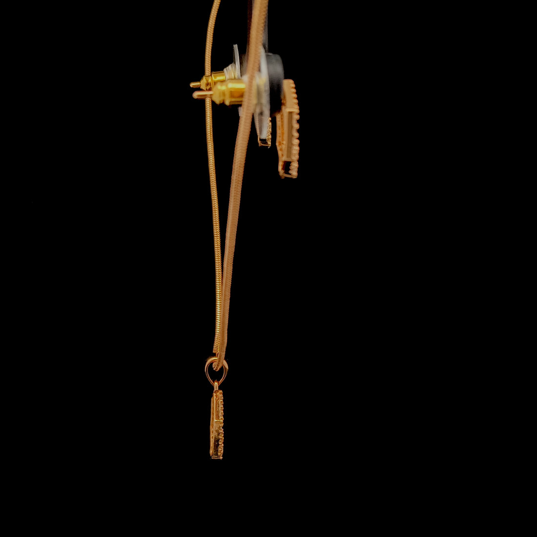 Zircon Chain Pendant Set 12047