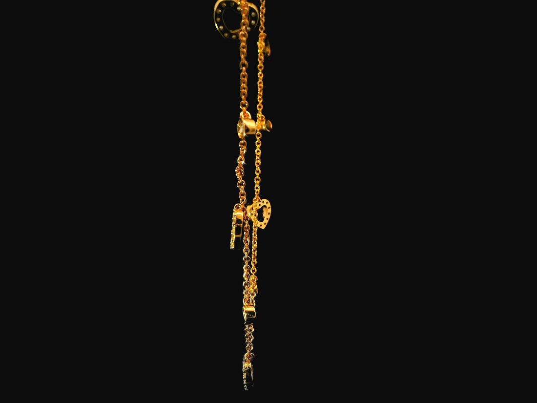 Zircon Chain Pendant Set  12050