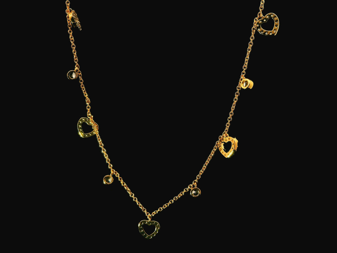 Zircon Chain Pendant Set  12050