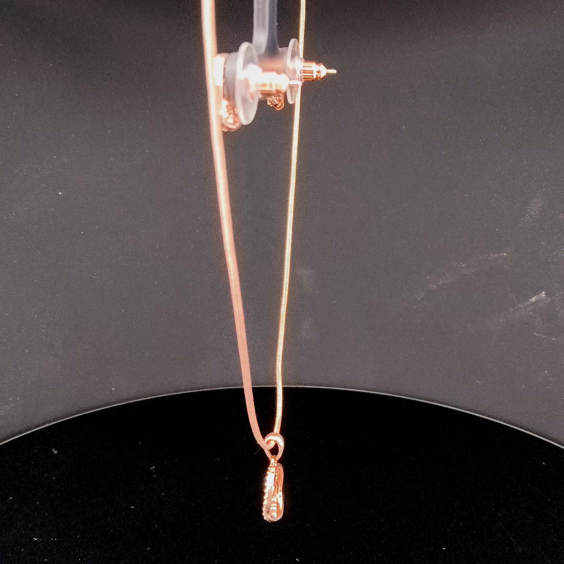Zircon Chain Pendant Set 12051