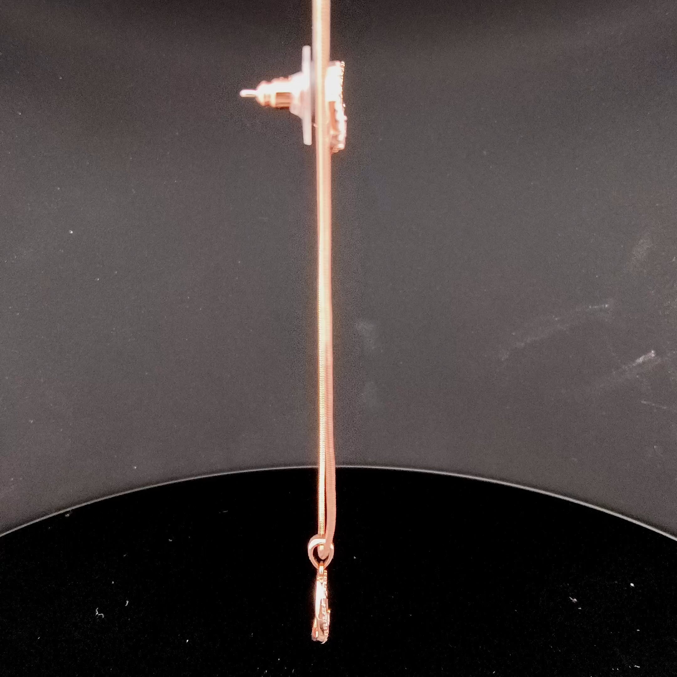 Zircon Chain Pendant Set 12051