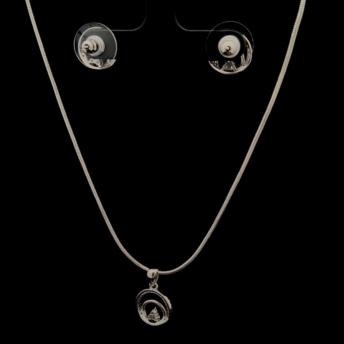 Zircon Chain Pendant Set 12051