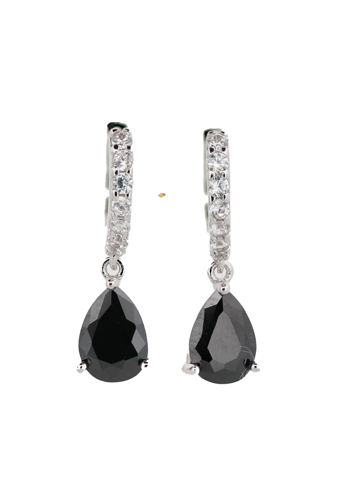 92.5 Sterling Silver Pear-Shaped Drop Earrings 15864