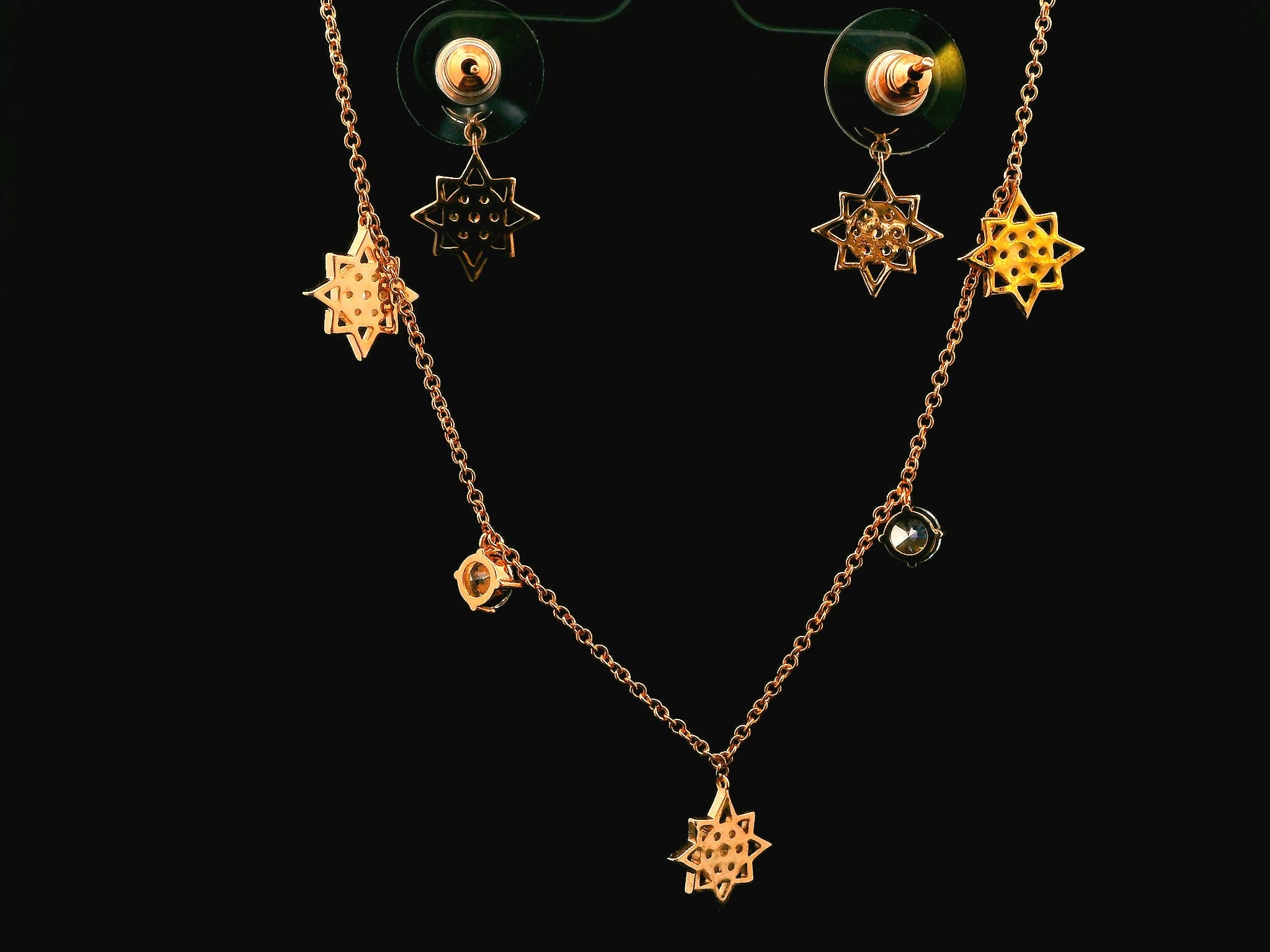 Zircon Chain Pendant Set 12215
