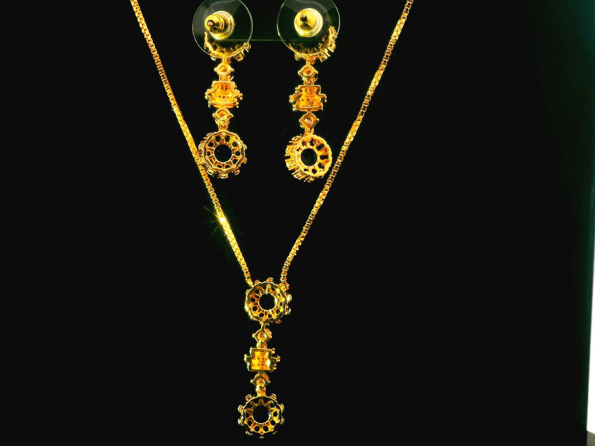 Zircon Chain Pendant Set  12245